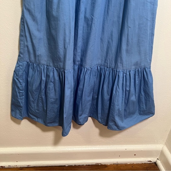 Eliza J Midi Dress Light Blue Ruffle Flutter Sleeve 2 - Picture 4 of 10